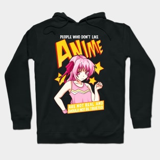 Funny People Who Don't Like Anime Are Not Real Hoodie